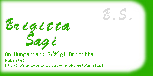 brigitta sagi business card